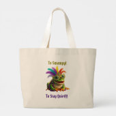 Jumbo Mardi Gras Boodschaptas Grote Tote Bag (Achterkant)
