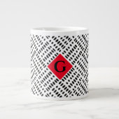 Jumbo Modern Dalmatian Mud Cloth 20oz Mok (Voorkant)