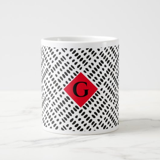 Jumbo Modern Dalmatian Mud Cloth 20oz Mok (Voorkant)