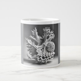 Jumbo mok, 20oz  (Koraal Schelp-10) Grote Koffiekop