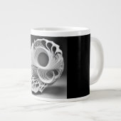 jumbo mok, 20oz, (Koraal Schelp-2) Grote Koffiekop (Voorkant rechts)
