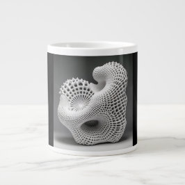 Jumbo mok, 20oz  (Koraal Schelp) Grote Koffiekop