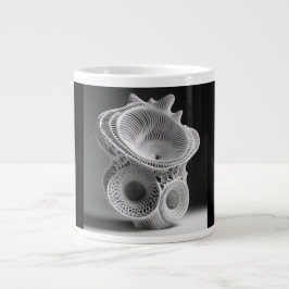 Jumbo mok, 20oz (Koraalschelp-3) Grote Koffiekop