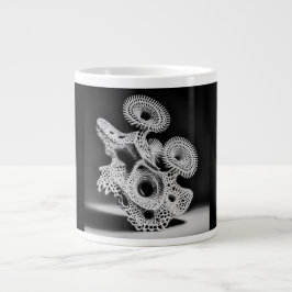 Jumbo mok, 20oz (Koraalschelp-4) Grote Koffiekop