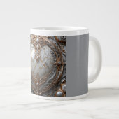 Jumbo mok, 20oz (Medallion-4) Grote Koffiekop (Voorkant rechts)