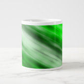 Jumbo Mok, abstracte kunst, groen. Grote Koffiekop (Voorkant)