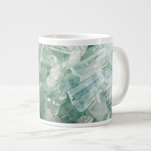 Jumbo Mok Aquamarine Blue Beryl Crystal Gemstone (Voorkant rechts)