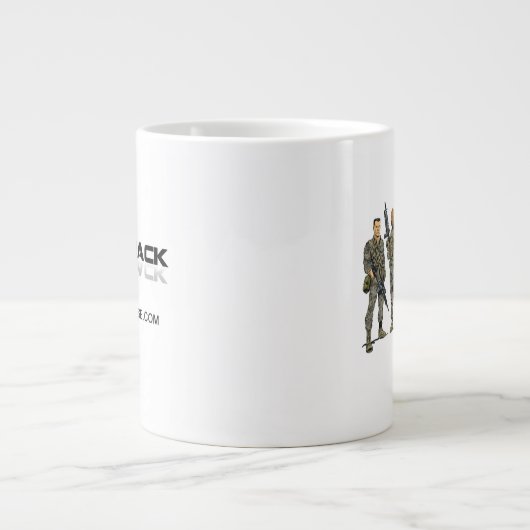 Jumbo Mok - "Blowback" mariniers en Logo (Voorkant)