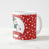Jumbo Mok-Christmas Sneeuwman Grote Koffiekop (Voorkant rechts)