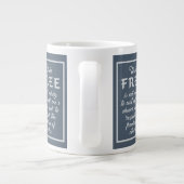 Jumbo mok Freedom Quote (Achterkant)