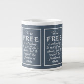 Jumbo mok Freedom Quote (Voorkant)