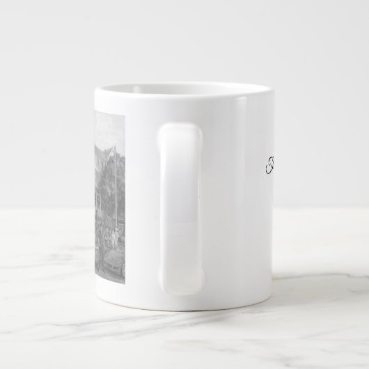 Jumbo-mok: "Het Parker House" Grote Koffiekop (Achterkant)