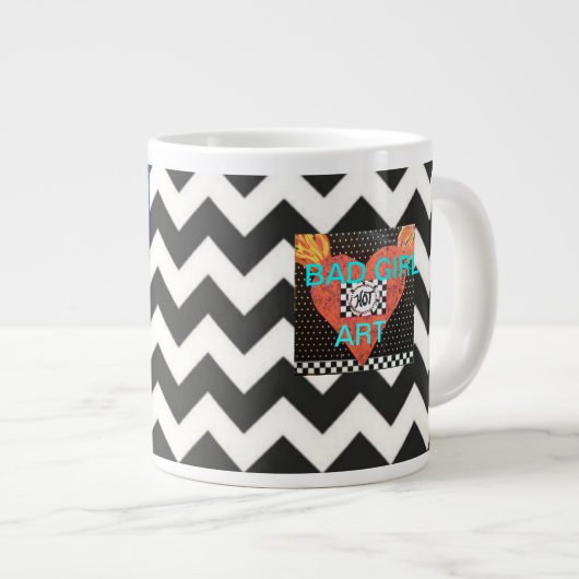 JUMBO MOK-KIJK IK ALS EEN FREAKIN' MENSEN PERSOON? GROTE KOFFIEKOP (Voorkant rechts)