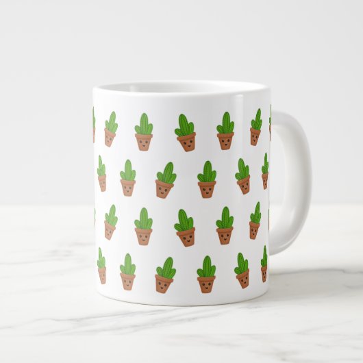 Jumbo Mok met Cactus Pattern (Voorkant rechts)