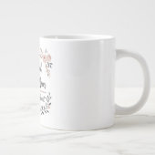 Jumbo Mok met Elegant Roos Script (Rechts)