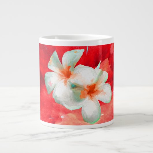 Jumbo-Mok met exploderende fangieën in rood Grote Koffiekop (Voorkant)