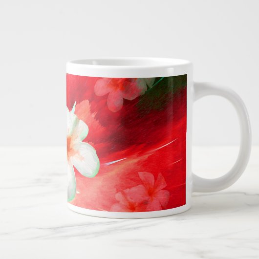 Jumbo-Mok met exploderende fangieën in rood Grote Koffiekop (Rechts)