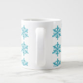 Jumbo Mok-Snowflakes Grote Koffiekop (Achterkant)