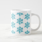 Jumbo Mok-Snowflakes Grote Koffiekop (Rechts)