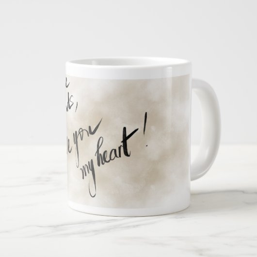 Jumbo mok voor thee (Voorkant rechts)