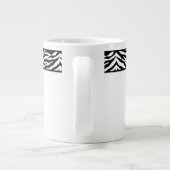 Jumbo Mok-Zebra Print Grote Koffiekop (Achterkant)