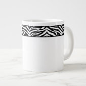 Jumbo Mok-Zebra Print Grote Koffiekop (Voorkant rechts)