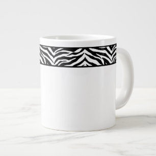 Jumbo Mok-Zebra Print Grote Koffiekop