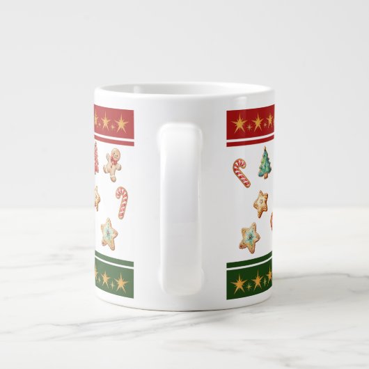 Jumbo Mug with Snowman and Christmas Cookies Grote Koffiekop (Achterkant)