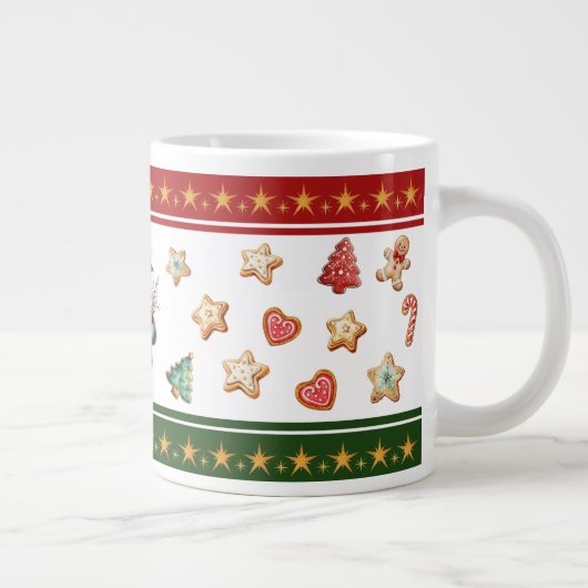 Jumbo Mug with Snowman and Christmas Cookies Grote Koffiekop (Rechts)