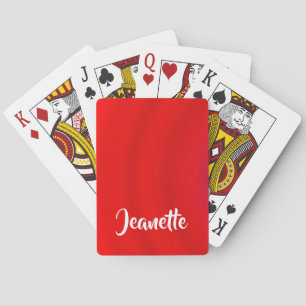 Jumbo Name (Vaste rode gradiënt) Pokerkaarten