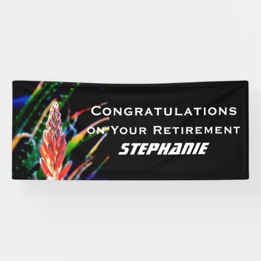 JUMBO Panner Exotic Flower Aloe Spandoek (Horizontaal)