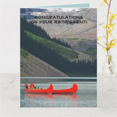 JUMBO Pensioen Gefeliciteerd met alles, kano's Kaart (Gele Bloem)