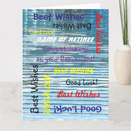 JUMBO Pensioen Gefeliciteerd van Alle Abstract Kaart