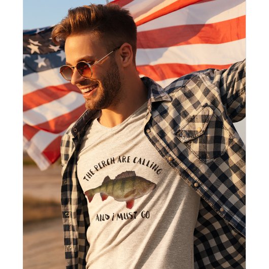 Jumbo Perch Vist quote Funny Ice Gevist Tri-Blend Shirt