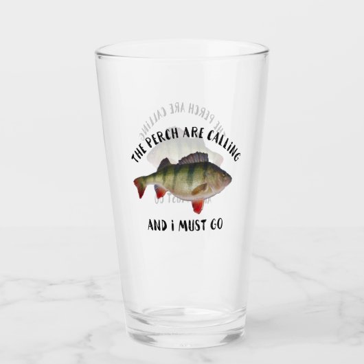 Jumbo Perch Vist sport Hobby Mannen Glas (Voorkant)