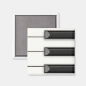 Jumbo Piano Keys Detail Musical Magneet (Voorkant / Achterkant)