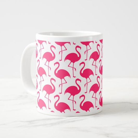 Jumbo Pink Flamingo Grote Koffiekop (Links)