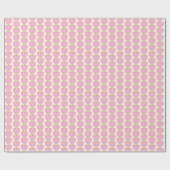 Jumbo Pink Heart Pattern Valentijnse cadeau Cadeaupapier (Vlak)