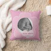 Jumbo Pink Polka Dot Baby Foto Pillow Kussen (Deken)