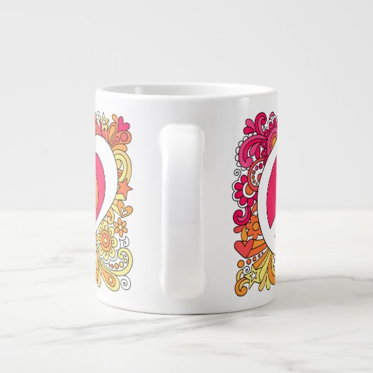 JUMBO Psychedelic Sign & Love Mok & Peace and (Achterkant)