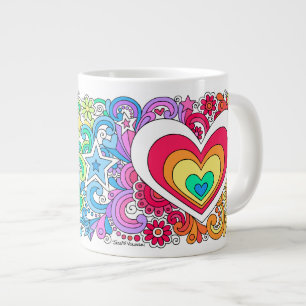 JUMBO Psychedelic Sign & Love Mok & Peace and