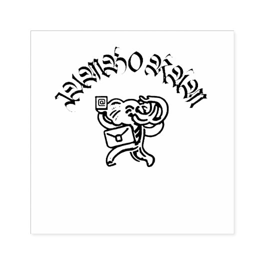 Jumbo Ram Rubberstempel (Afrduk)