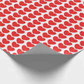 Jumbo Red Heart Pattern Valentijnse cadeau Cadeaupapier (Hoek)
