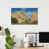 Jumbo Rocks in Joshua Tree National Park Poster (Thuiskantoor)