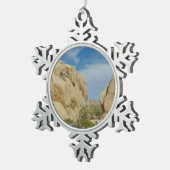 Jumbo Rocks in Joshua Tree National Park Tin Sneeuwvlok Ornament (Rechts)