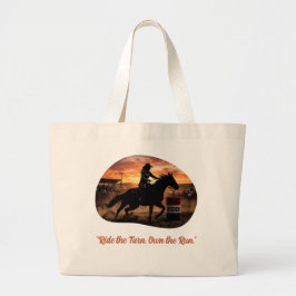 Jumbo Rodeo Barrel Racer Tote Bag