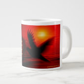 Jumbo Romantische Mok met Follow Your Heart Quote (Voorkant rechts)