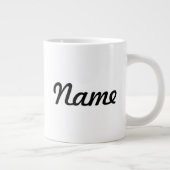 Jumbo size mok met "Pas mijn kroon aan" (Rechts)