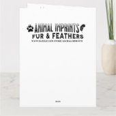 Jumbo-sized olifant en kleurplaat verjaardag kaart (Achterkant)