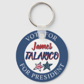 Jumbo-Sized Team James Talarico for President Sleutelhanger (Voorkant)